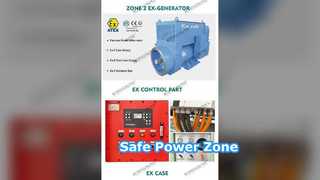 Zone ATEX du générateur diesel antidéflagrant 00kva