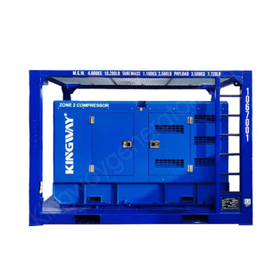Kingway ATEX Zone 2 Compresseur d'air Sullair 186CFM 100Psi pour les gisements pétroliers et gaziers offshore