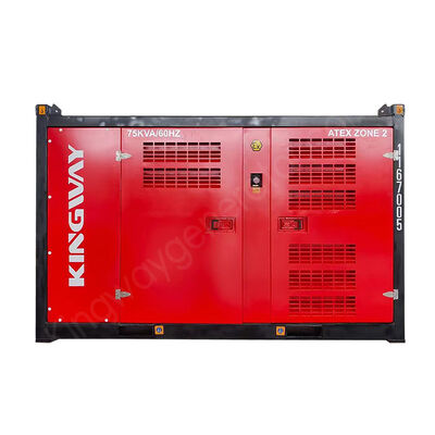 Ensembles de générateurs de moteurs diesel à résistance à l'explosion ATEX zone 2 de 75 kVA avec cadre de levage DNV2.7-1