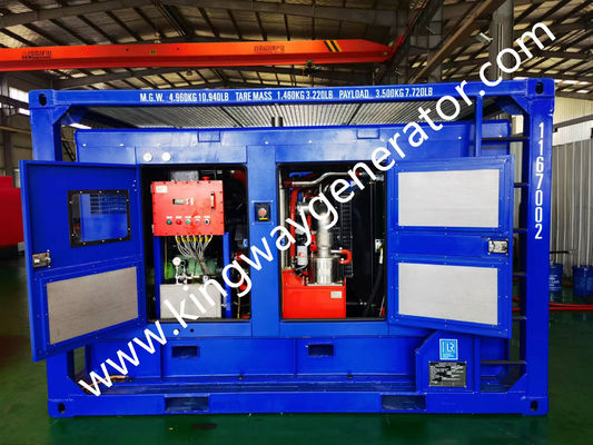 Compresseur d'air diesel antidéflagrant Sullair 375CFM Zone ATEX 2 Châssis Kingway DNV