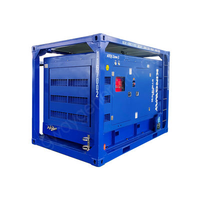 Générateur maritime à résistance à l'explosion de 100 kVA avec moteur, conforme à la zone ATEX 2 et à la norme DNV 2.7-1