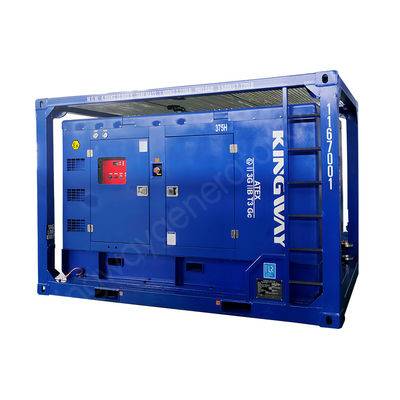 ATEX Zone 2 3 phase champ pétrolier offshore Diesel 425CFM résistant à l'explosion Compresseur d'air diesel pour plateforme