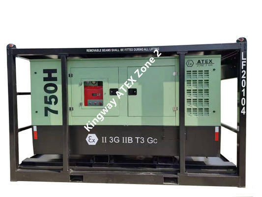 Zone 2  Explosion proof Diesel Engine Air Compressor ATEX Air Compressor