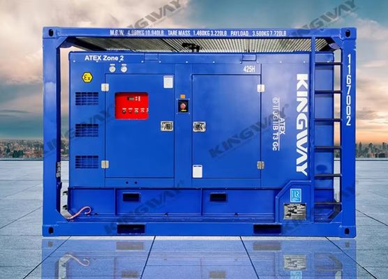 3phase DNVGL 2.7-1 cadre à glisser-déposer certification ATEX 260 CFM 425CFM compresseur d'air résistant à l'explosion sur plateforme offshore