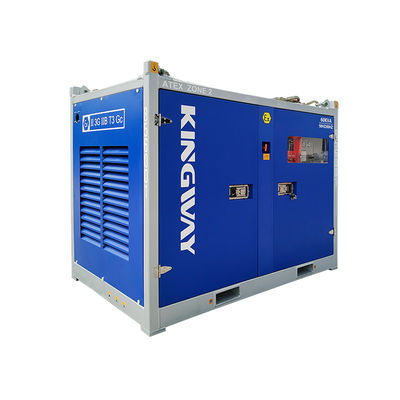 3phase DNVGL 2.7-1 skid frame ATEX certification 260 CFM onshore offshore platform zone 2 air compressor