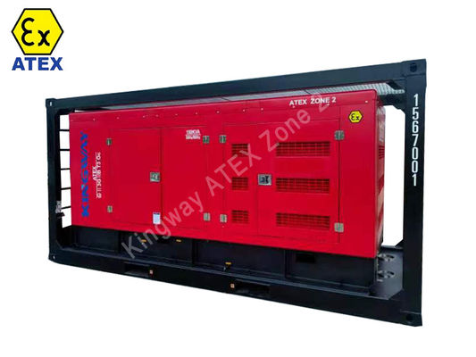 Container ATEX type Zone 1 Zone 2 IEC60049 Explosion proof diesel generator 3000KVA for industrial power plant mining platform