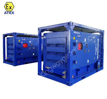 Kingway 260CFM ATEX, ROHS, BV, CE Certifié Zone 2 T3 Compresseur d'air à l'épreuve des explosions moteur diesel avec compresseur d'air Sullair
