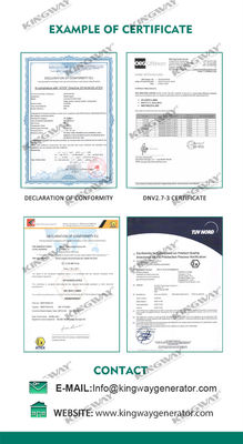 Capot de plate-forme offshore 25kva 400v 50hz 3 phase 4 moteur diesel résistant à l'explosion à fil ATEX certifié zone 2 générateur offshore