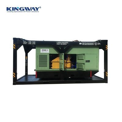 ATEX Zone 2 IIB T3 Diesel Sullair Air Compressor 260CFM à l'épreuve de l'explosion avec DNV 2.7- Cadre de levage pour plateforme hors-bord