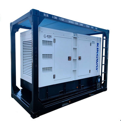 Certification ATEX 3phase 200kw 250kva zone2 générateur diesel résistant à l'explosion DNVGL 2.7-1 moteur de service de plate-forme à cadre de patinage