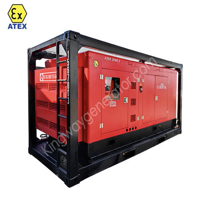 Atex Zone 1 Zone 2 Générateur diesel 150kva résistant à l'explosion avec cadre de levage DNV2.7-1 pour les plates-formes pétrolières et gazières