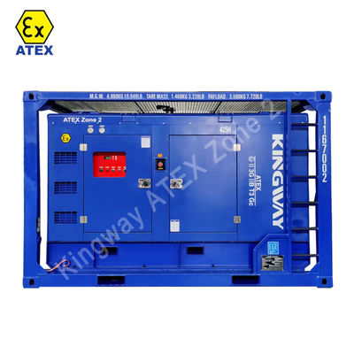 Atex Zone 1 Zone 2 Générateur diesel 150kva résistant à l'explosion avec cadre de levage DNV2.7-1 pour les plates-formes pétrolières et gazières