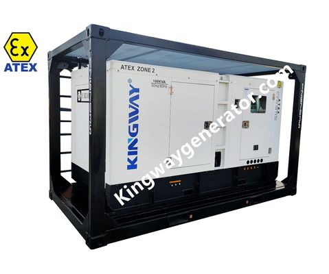 Générateur anti-explosion ATEX de 20 KVA pour l'industrie pétrolière et gazière avec cadre de levage DNV