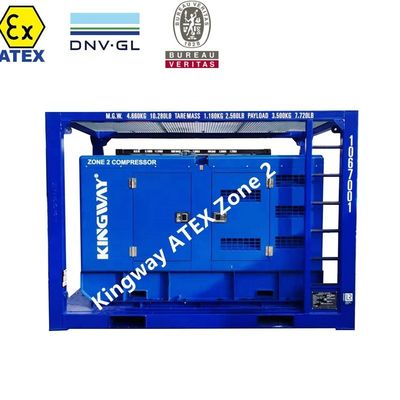 Certification ATEX 3 phases DNVGL 2.7-1 cadre à patins 120 kW 150kva générateur de plateforme offshore terrestre zone 2