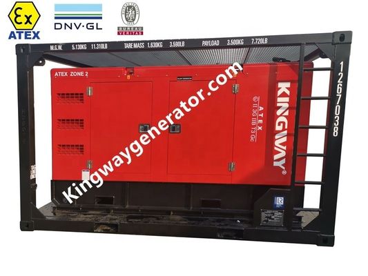 Certification ATEX 3 phases DNVGL 2.7-1 cadre à patins 120 kW 150kva générateur de plateforme offshore terrestre zone 2