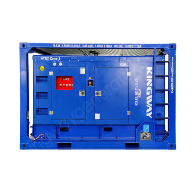 Compresseur d'air Sullair pour moteur diesel ATEX Zone 2 antidéflagrant 185CFM 6,9 bars avec cadre de levage DNV2.7-1