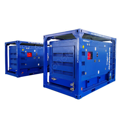 Compresseur d'air Sullair pour moteur diesel ATEX Zone 2 antidéflagrant 185CFM 6,9 bars avec cadre de levage DNV2.7-1