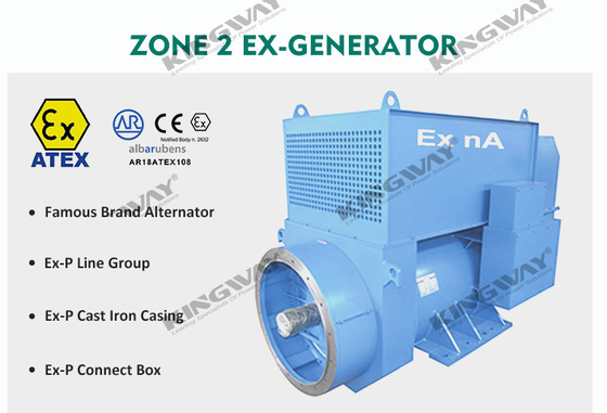 Groupe électrogène diesel silencieux d'équipement de la zone 2 de 60KVA ATEX avec le cadre de levage en mer