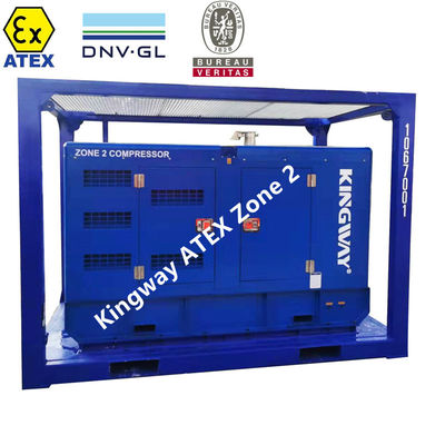 Kingway ATEX Zone 2 Compresseur d'air Sullair 186CFM 100Psi pour les gisements pétroliers et gaziers offshore