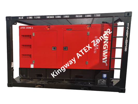ATEX a certifié le cadre de levage intégré diesel silencieux de groupe électrogène 60KVA de la zone 2