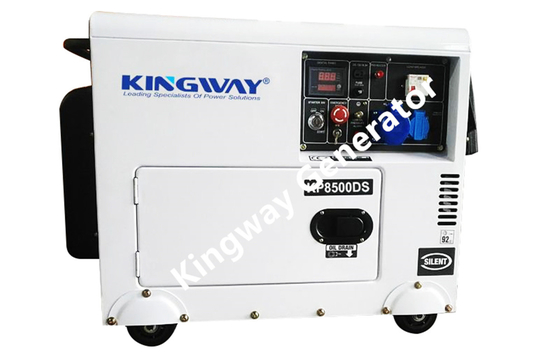 Groupe électrogène portatif diesel silencieux refroidi à l'eau de 3phase 50hz 1500rpm 8KVA 12Hp