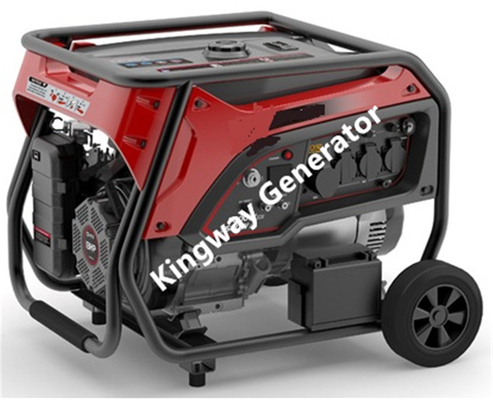 Groupe électrogène silencieux de générateur portatif orange de couleur 8KVA 12Hp