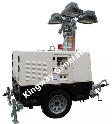 tour légère mobile de levage de la taille 230V LED de 9m des chantiers de construction