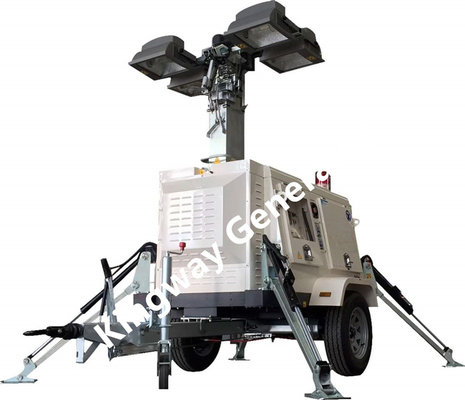 tour légère mobile de levage de la taille 230V LED de 9m des chantiers de construction