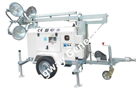 levage mécanique mobile de tour légère de la taille 200W LED de 5.5m