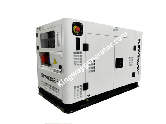 Groupe électrogène silencieux de générateur portatif orange de couleur 8KVA 12Hp