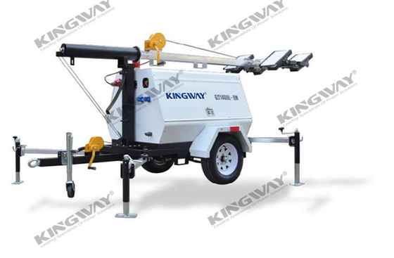 Générateur diesel monté par remorque de 1500RPM 1800RPM 15KW en dehors d'utilisation