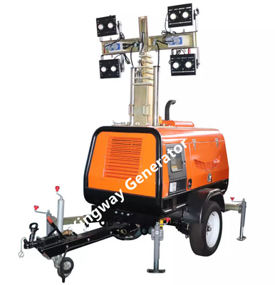 Tour légère diesel de extraction réglable avec le mât escamotable vertical de 4 jambes d'écurie