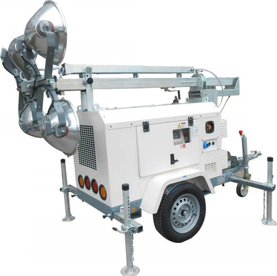 Tour légère diesel de extraction réglable avec le mât escamotable vertical de 4 jambes d'écurie