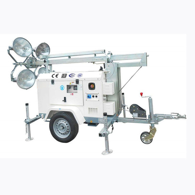 Tour légère diesel de extraction réglable avec le mât escamotable vertical de 4 jambes d'écurie