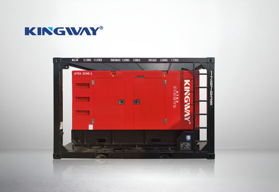 Générateur Diesel Compact Silencieux Antidéflagrant Kingway ATEX Zone 2 30KVA avec Châssis de Levage DNV