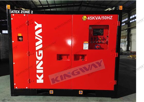 Groupe électrogène marin antidéflagrant certifié ATEX Zone 2 de 100 kVA avec conteneur offshore DNV 2.7-1