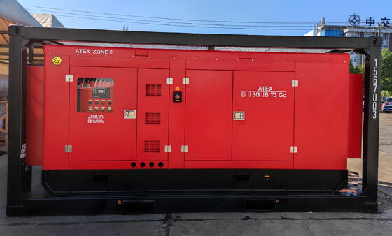Générateur diesel résistant à l'explosion à conteneur de 1000 KVA Kingway ATEX Zone 2 avec système de surveillance à distance