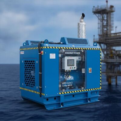 Groupe électrogène diesel Kingway 150KVA ATEX Zone 2 ComAp MRS16 avec contrôleur intelligent offshore