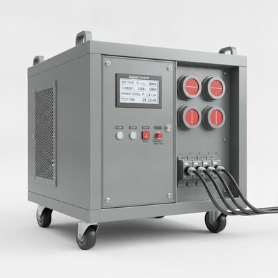 Système de test de générateur UPS avec banque de charge résistive capacitive RCD portable triphasé 100 kW à commande numérique