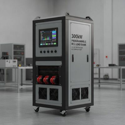 Banc de charge résistif inductif capacitif programmable de 300 kW avec écran tactile pour test de chargeur de VE de générateur CA CC